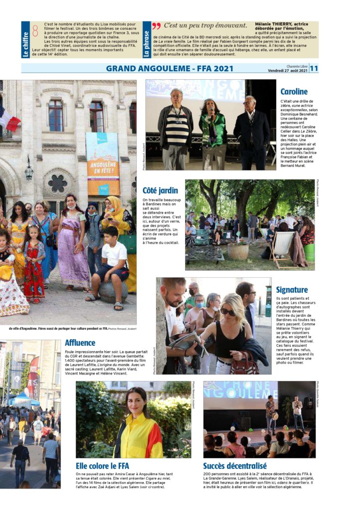 Article Charente Libre Algérie Balcon de la francophonie Angoulême Exposition Robes de mariées traditionnelles algériennes premier projet